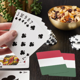 Hungary flag playing cards