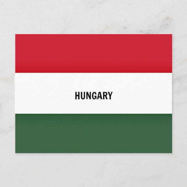 Hungary Flag  Postcard (Front)