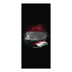 Hungary flag rack card