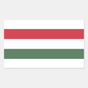 Hungary Flag Rectangular Sticker