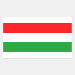 Hungary Flag Rectangular Sticker