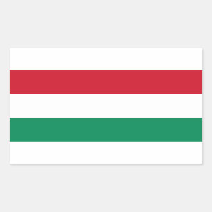 Hungary Flag Rectangular Sticker