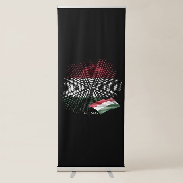 Hungary flag retractable banner (Front)