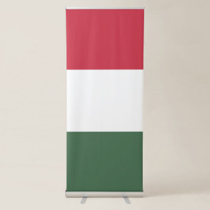 Hungary flag retractable banner