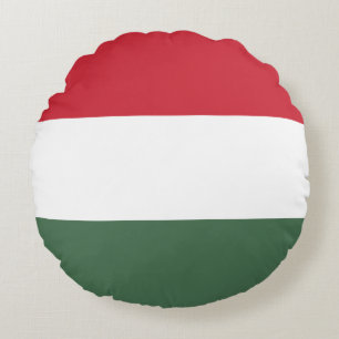 Hungary Flag Round Cushion