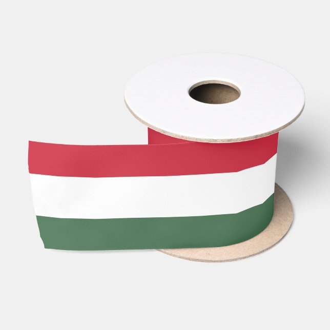 Hungary flag  satin ribbon (Spool)