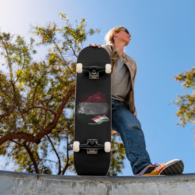 Hungary flag skateboard (Outdoor 1)