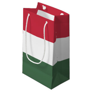 Hungary flag small gift bag