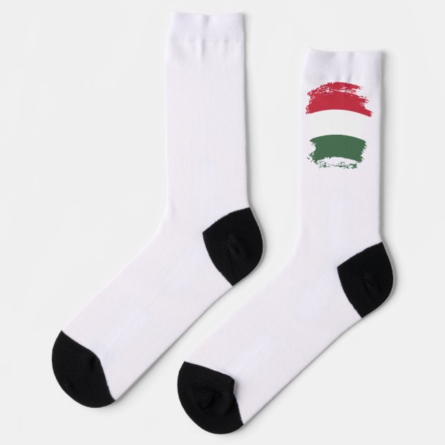 Hungary flag socks (Left)