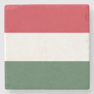 Hungary Flag Stone Coaster