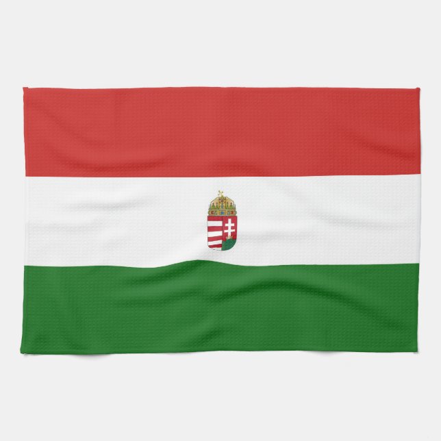 Hungary flag  tea towel (Horizontal)