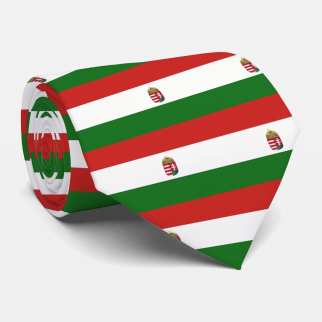  Hungary flag  Tie (Rolled)