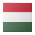 Hungary Flag Tile<br><div class="desc">Patriotic flag of Hungary.</div>