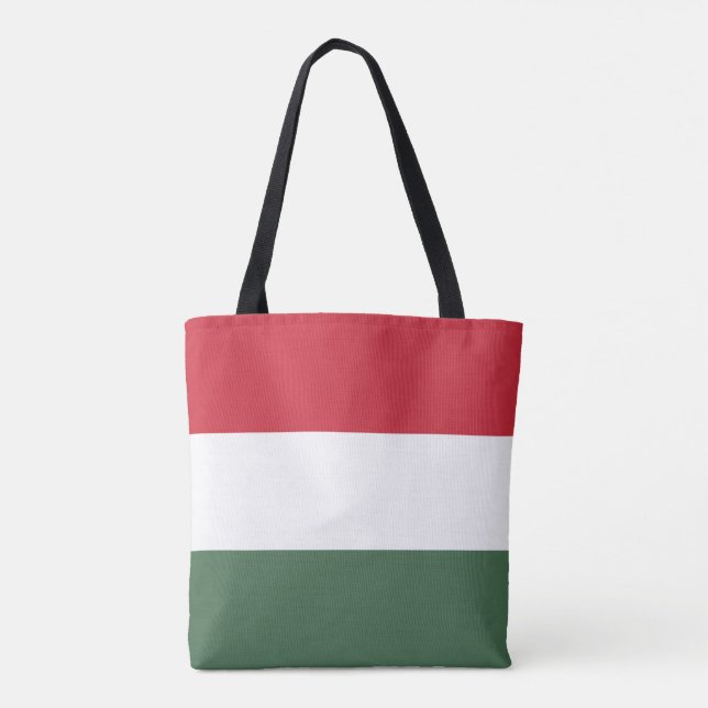 Hungary Flag Tote Bag (Back)