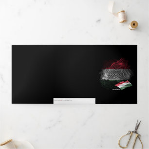 Hungary flag Tri-Fold card
