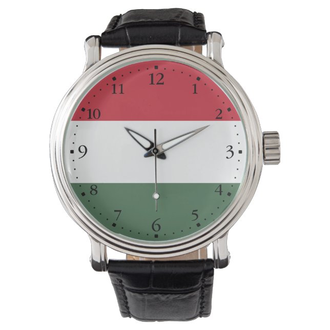 Hungary Flag Watch (Front)