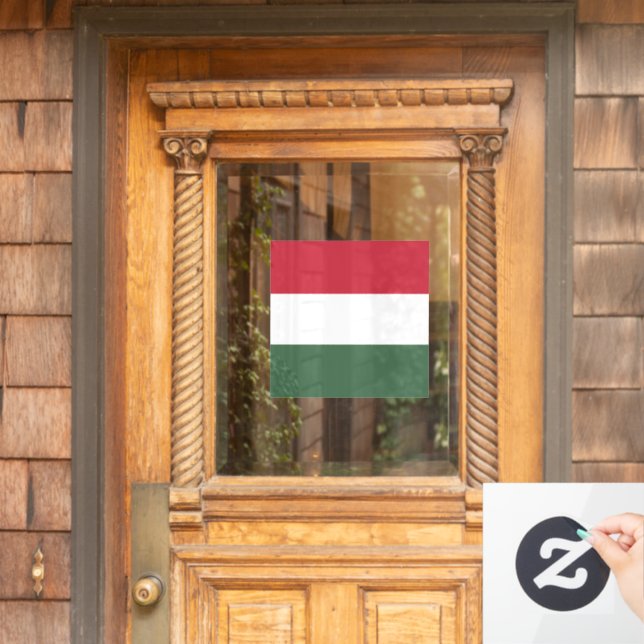 Hungary flag window cling (Home Door)