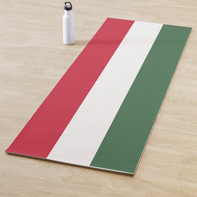Hungary Flag Yoga Mat (In Situ)
