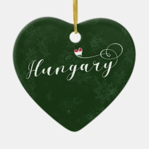 Hungary Heart, Christmas Tree Ornament