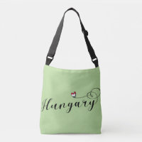 Hungary Heart Customisable Bag, Hungarian
