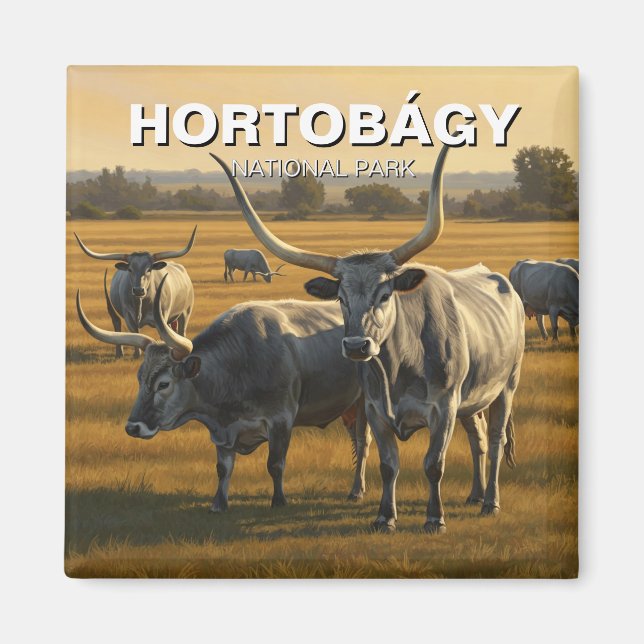 Hungary Hortobagy National Park Travel Magnet (Front)