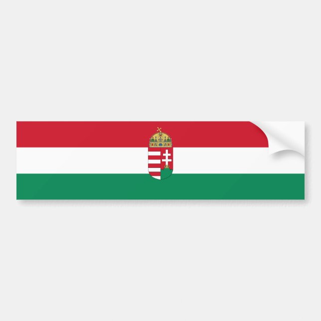 Hungary/Hungarian 1940 Flag Bumper Sticker (Front)