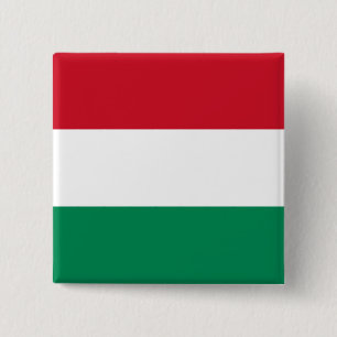 Hungary (Hungarian) Flag 15 Cm Square Badge