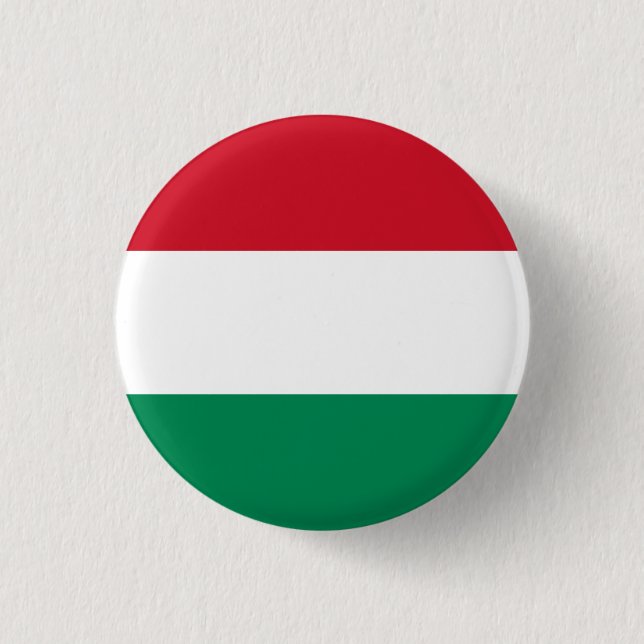 Hungary (Hungarian) Flag 3 Cm Round Badge (Front)