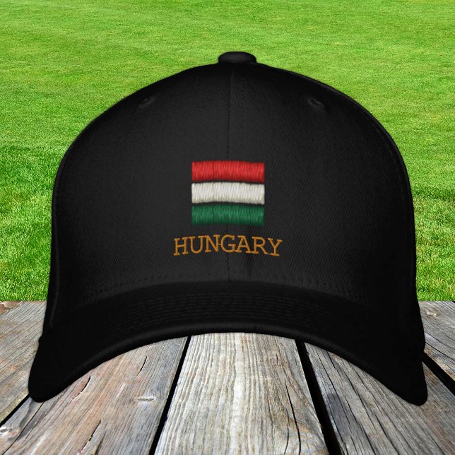 Hungary & Hungarian Flag fashion / Patriots Embroidered Hat (Creator Uploaded)
