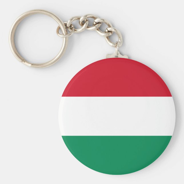 Hungary (Hungarian) Flag Key Ring (Front)