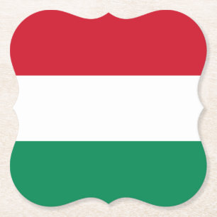 Hungary (Hungarian) Flag Paper Coaster