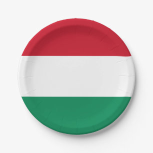Hungary (Hungarian) Flag Paper Plate