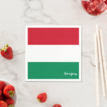 Hungary & Hungarian flag party fashion /sport fans Napkin<br><div class="desc">Paper Napkins: Hungary & Hungarian Flag - love my country,  travel,  holiday,  national patriots / sports fans</div>