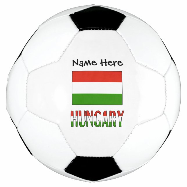 Hungary Hungarian Flag Personalised  Football (Front)