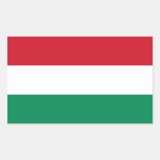 Hungary/Hungarian Flag Rectangular Sticker