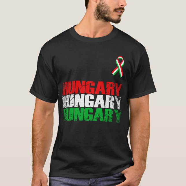 Hungary,Hungary Flag,Flag of Hungary. T-Shirt (Front)