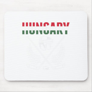 Hungary Ice Hockey Fans Jersey Support Hungarian H Mouse Mat