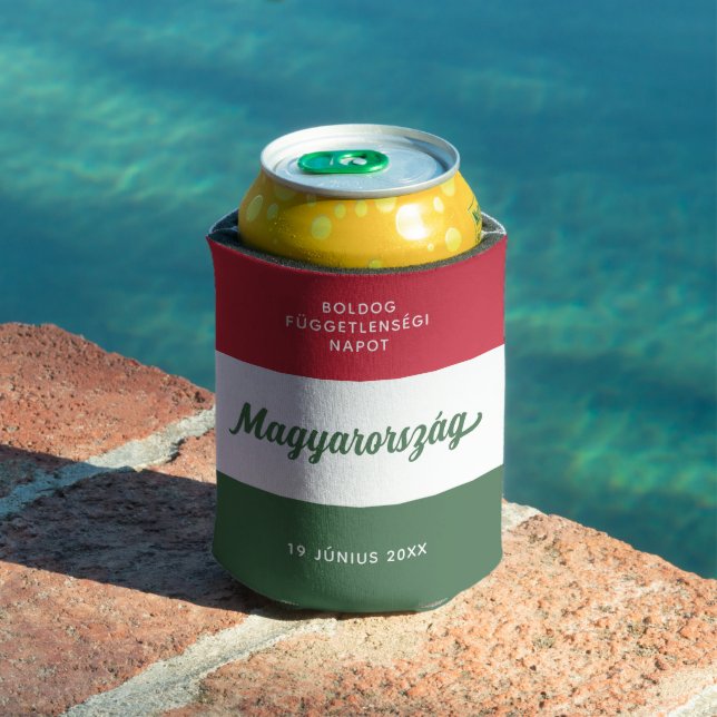 Hungary Independence Day National Flag Can Cooler (In Situ Pool)