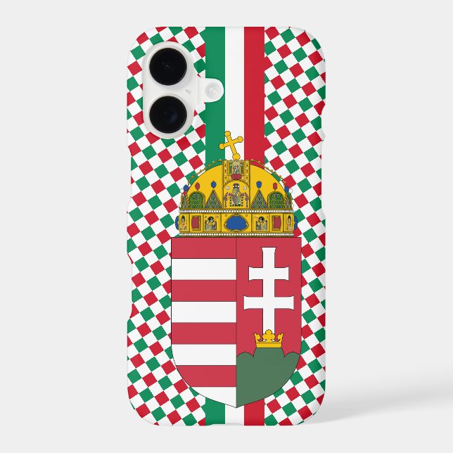Hungary iPhone case, modern, Hungarian Flag (Back)