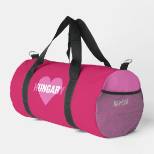 Hungary Love custom monogram Duffle Bag