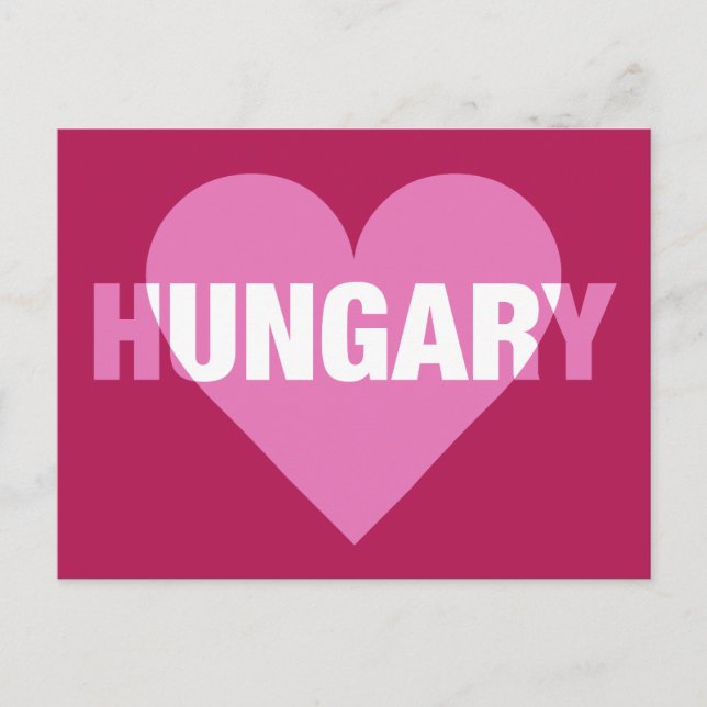 Hungary Love postcard (Front)