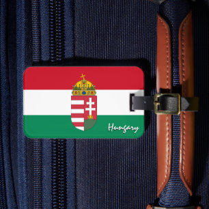 Hungary Luggage Tags, patriotic Hungarian Flag Tag