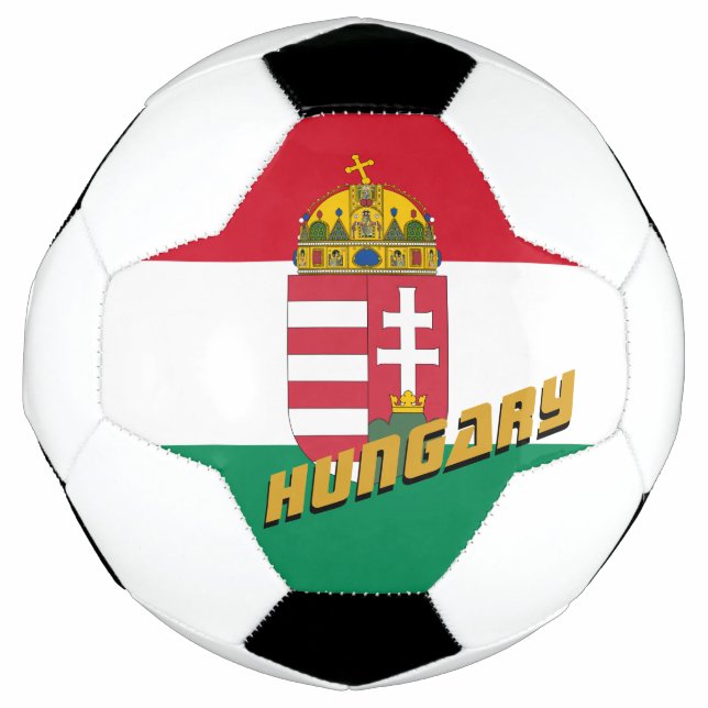 Hungary Patriotic Football & Hungarian Flag (Front)
