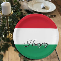 Hungary plates, Hungarian Flag party /sports