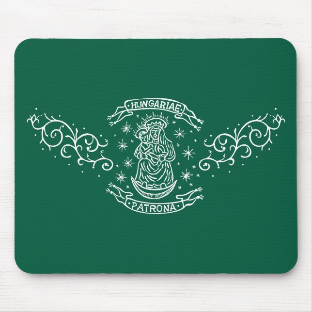 hungary religious motif mediaeval virgin mary jesu mouse mat (Front)