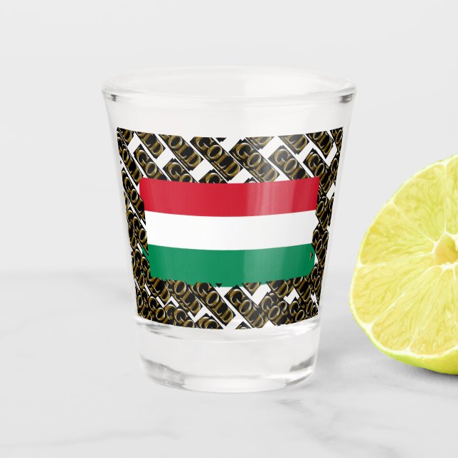 HUNGARY  SHOT GLASS (Front)