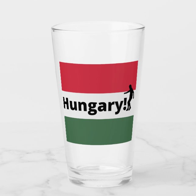 Hungary soccer  glass (Front)