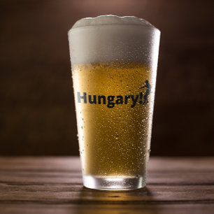 Hungary soccer  glass