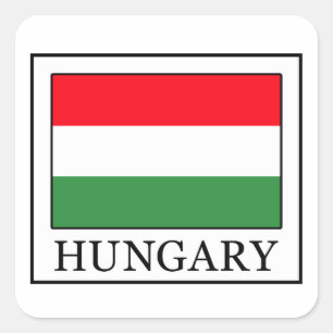 Hungary Square Sticker