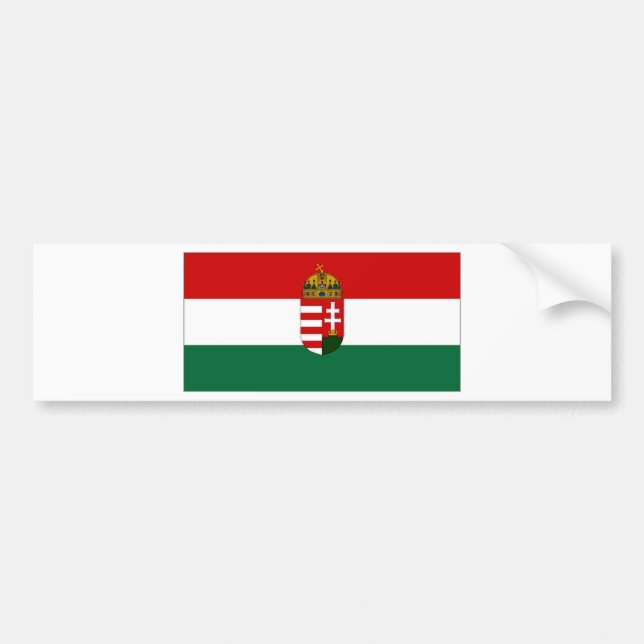 Hungary State Flag Bumper Sticker (Front)